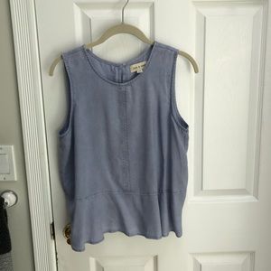 Cloth & stone light blue sleeveless top